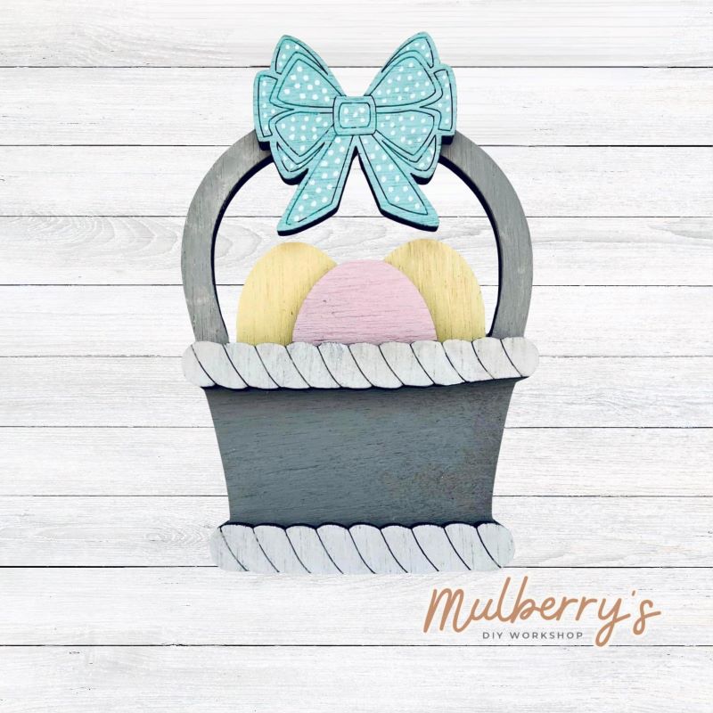 Decorate your home with our Easter Basket insert. Our inserts may be displayed solo or with our interchangeable gnome, which is sold separately.
