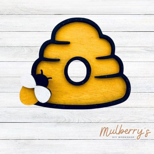 Decorate your home with our Beehive insert. Our inserts may be displayed solo or with our interchangeable gnome, which is sold separately.