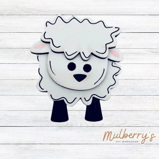 Decorate your home with our Easter Lamb insert. Our inserts may be displayed solo or with our interchangeable gnome, which is sold separately.