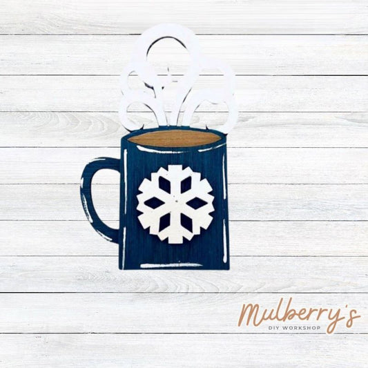 Decorate your home with our Winter Mug insert. Our inserts may be displayed solo or with our interchangeable gnome, which is sold separately.