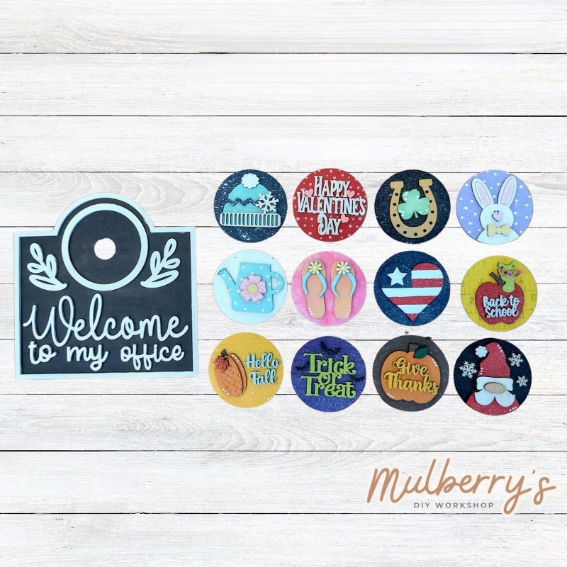 Office. Sign Inserts Interchangeable Welcome Office Sign Inserts – Mulberry's DIY Workshop