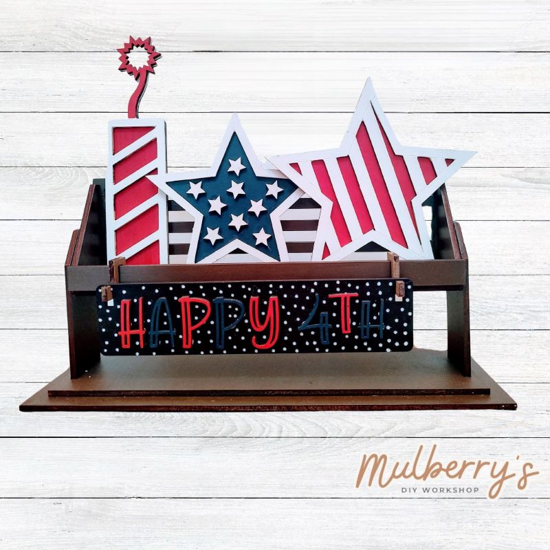 July 4th Interchangeable Wagon/Crate Inserts