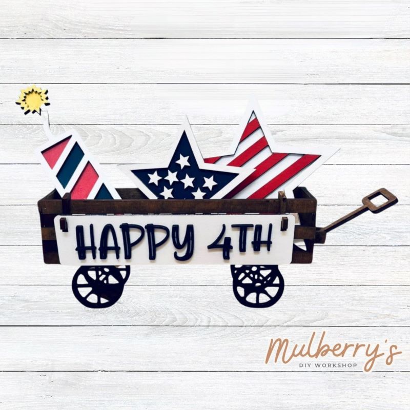 July 4th Interchangeable Wagon/Crate Inserts