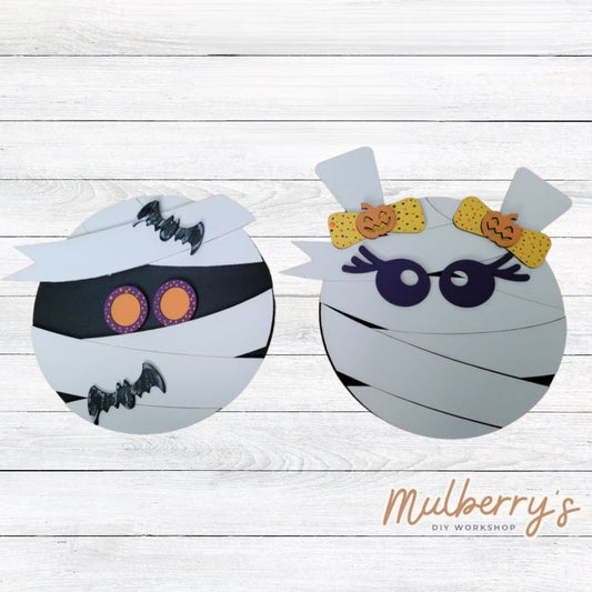 Our cute little mummies are the perfect size for kids to complete! Approximately 12" tall.