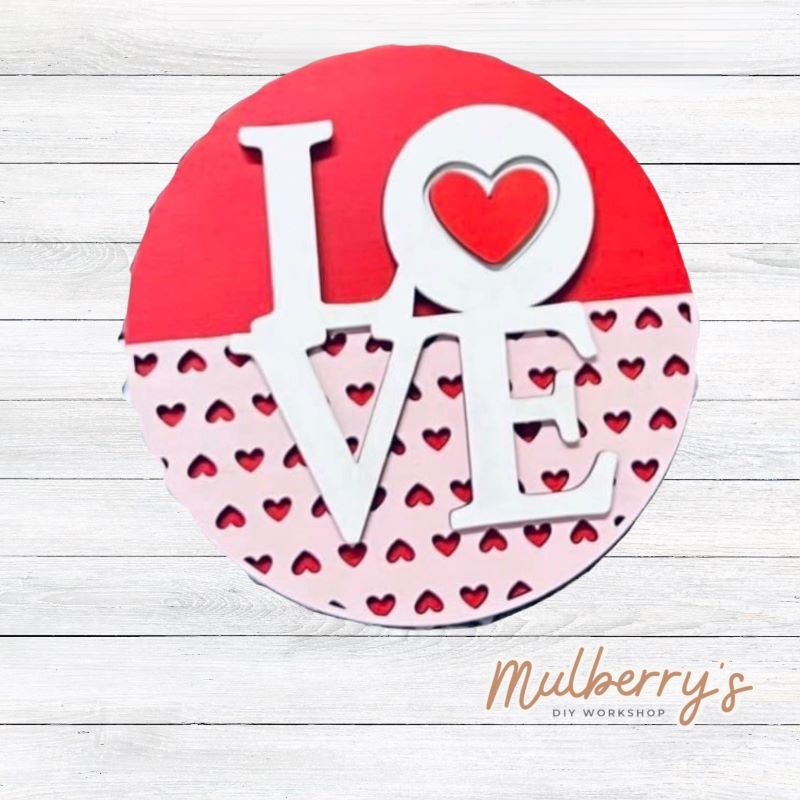 Decorate your home with our 7.5-inch LOVE insert. Our inserts may be displayed solo or with our interchangeable plate stand, which is sold separately.