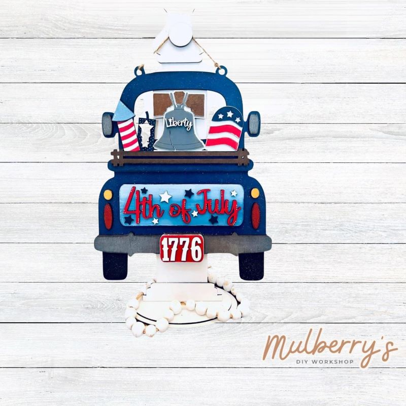 Our interchangeable truck is a must have!! Liberty inserts are included in this set. Additional inserts are available for each holiday/season.