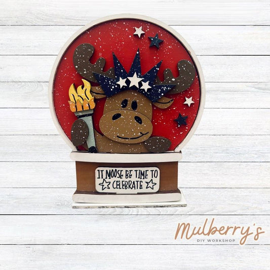 Our interchangeable mini snowglobe is the perfect addition to your seasonal decor! Simply switch out the interchangeable pieces for every holiday/season!

Approximately 7" tall by 5.5" wide.