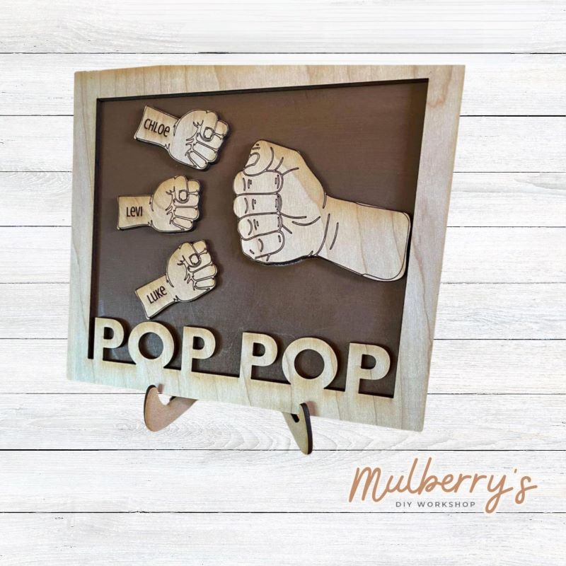 Personalized Pop Pop Sign – Mulberry's DIY Workshop