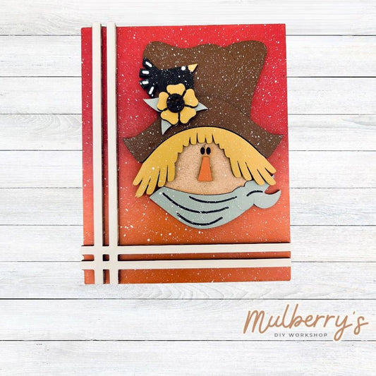 Our scarecrow insert goes perfectly with our interchangeable rectangle frame, which is sold separately.