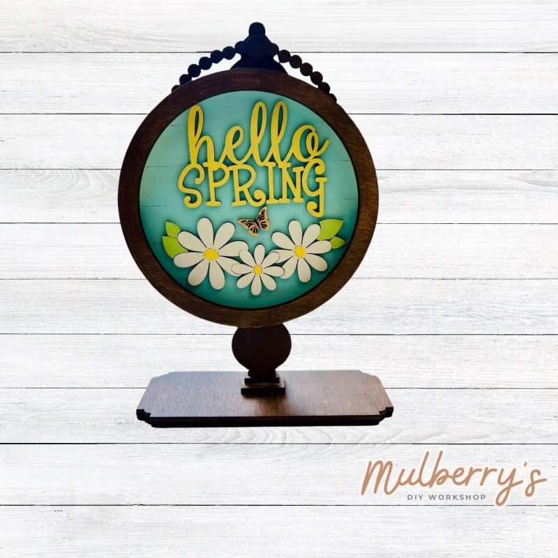 Hello Spring Interchangeable Tabletop Insert – Mulberry's DIY Workshop