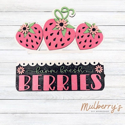 Our strawberry inserts go perfectly with our interchangeable breadboard, which is sold separately.
