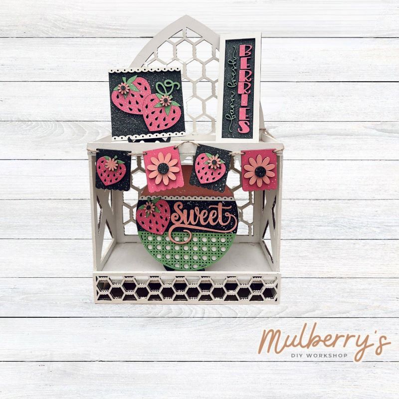 Our four-piece Spring tray set is berry-tastic! Pieces can be purchased both individually and as a set.