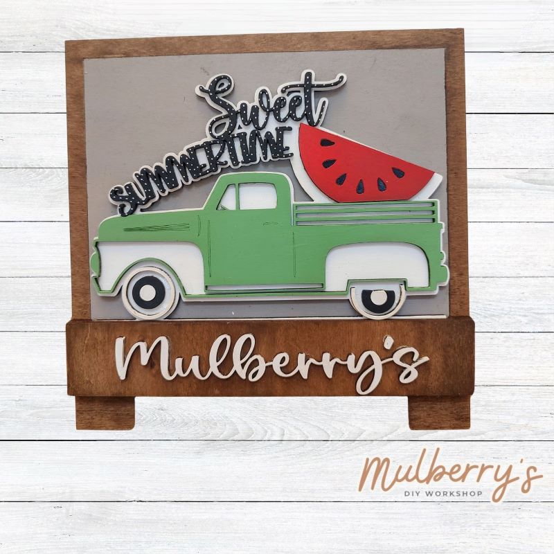 Watermelon Sweet Summertime Insert for Interchangeable Desk Easel
