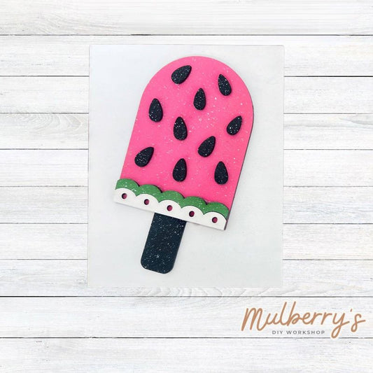Our watermelon popsicle insert goes perfectly with our interchangeable rectangle frame, which is sold separately.