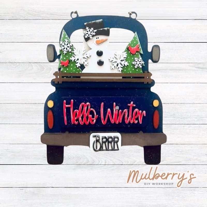 Our interchangeable truck is a must have!!Winter inserts are included in this set. Additional inserts are available for each holiday/season.