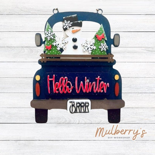 Our interchangeable truck is a must have!!Winter inserts are included in this set. Additional inserts are available for each holiday/season.